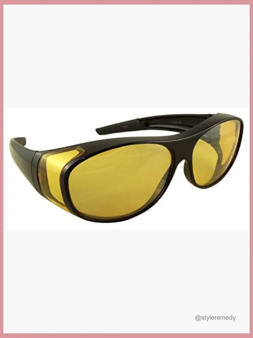 Night Driving Fit Over Sunglasses Yellow Lens Polycarbonate